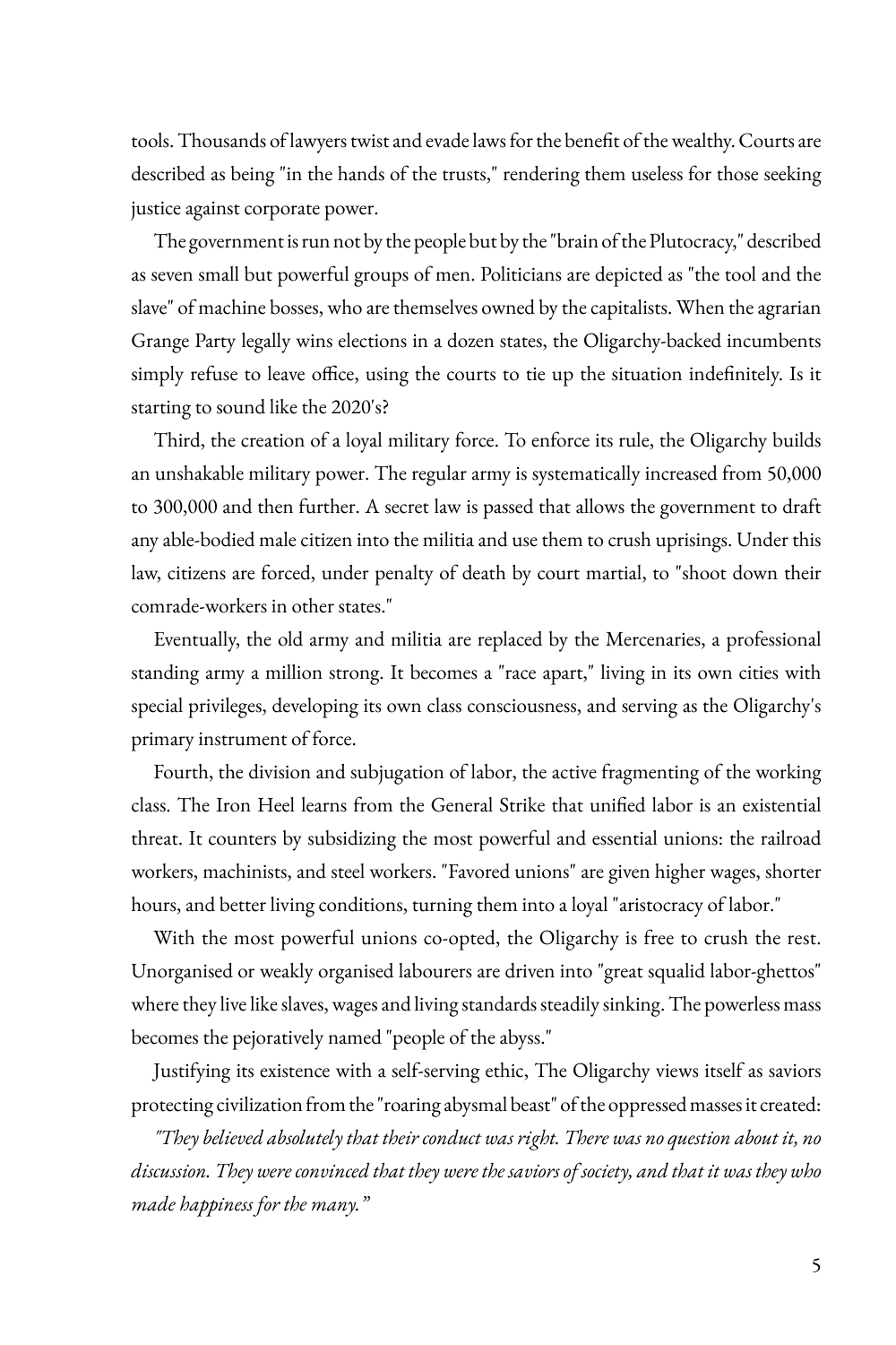 Page 5 from Lee Raymond’s Introduction.